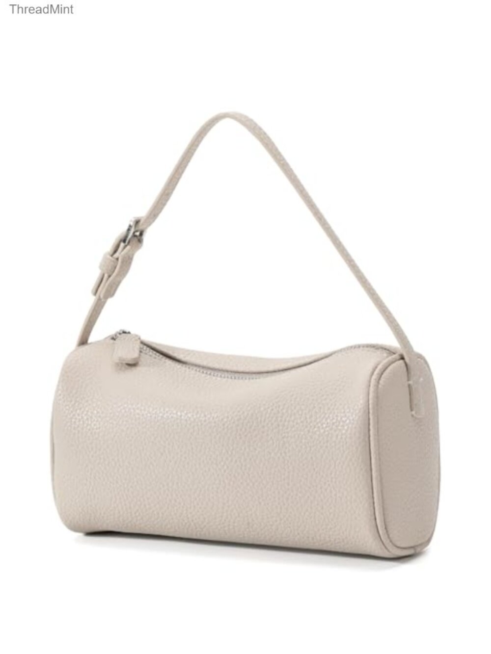 Small PU Leather Crossbody Barrel Hobo Purse Lightweight Shoulder Handbag for